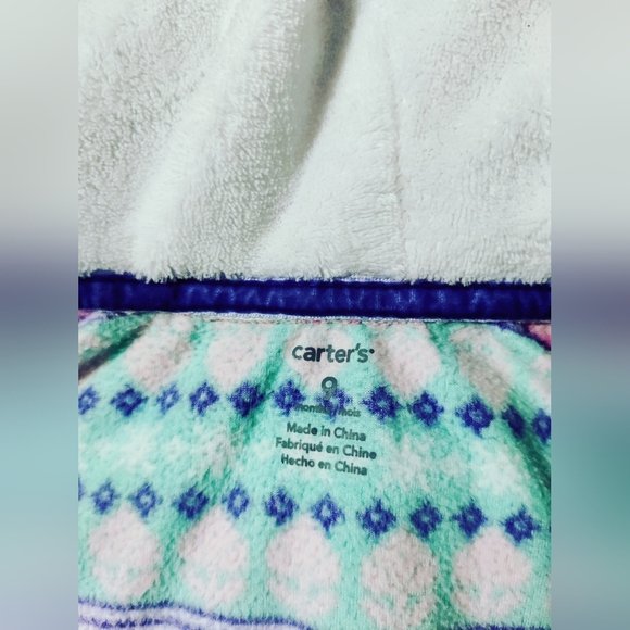 9mo Baby girl onesie fleece (multicolour) - Picture 3 of 3